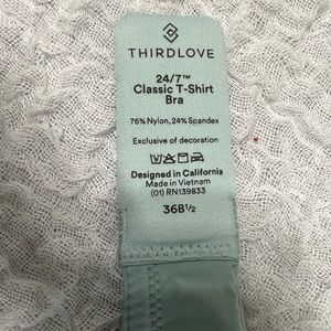 Thirdlove Classic T-shirt bra size 36 B 1/2